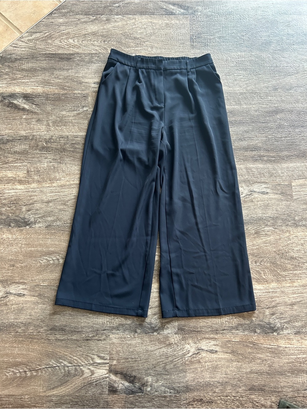 Wide Leg Black Women’s Pants - Classic Pull-On Style